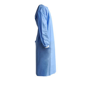 Disposable Gown Waterproof PE Surgical Gowns 35-40gsm Smms Disposable Sms Patient Gown