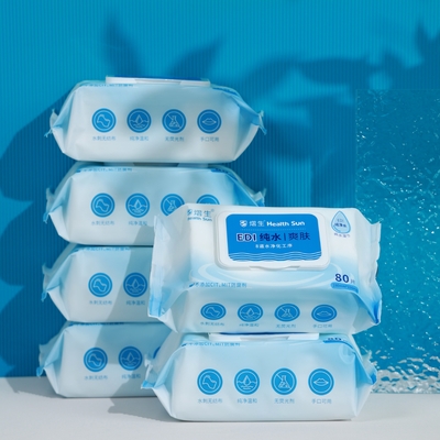Antibacterial Alcohol Free Pure water wipes For  Cleaning