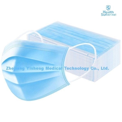 3 Ply Anti Fog Blue Medical Procedure Face Mask With Earloope Yeshield Blue 25/Box Fluid-Resistant