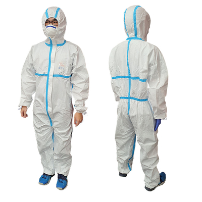 Disposable Medical Protective Coverall Disposable Isolation Suit 90 Gsm