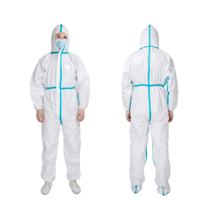 60gsm 40 Gsm Medical Protective Coveralls Polypropylene Disposable Suits Ppe