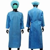 Hospital Disposable Surgery Gowns Patient Scrub Surgeon Operating Gown S-2XL