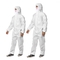 Xl Xxl Sms Disposable Coverall Protective Suit Type 3 5/6 Water Resistant With Hood