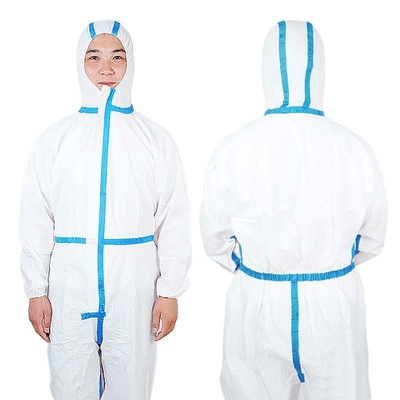 EN14683 Medical Protective Disposable Isolation Suit 90 Gsm